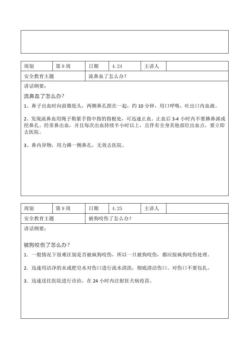 图片[2]-2024年春季第9周“1530”每日安全教育记录表内容资料参考-魅影教务资源库